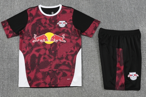 2025/26 RB Leipzig Black & Red Thailand Soccer Training Uniform-418