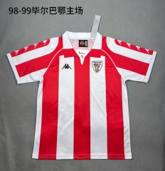 98/99 Retro Athletic Bilbao Home Red & White Thailand Soccer Jersey AAA-709