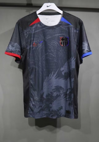 Player Special Version 2025/26 Barcelona Black Thailand Soccer Jerseys AAA-703