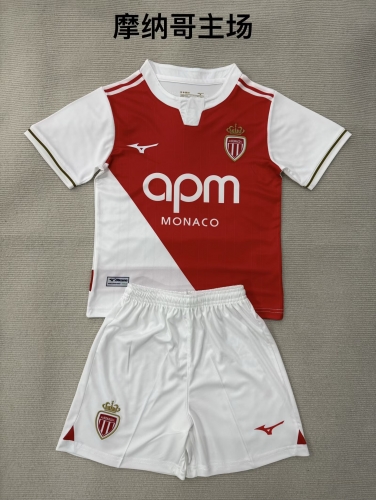 2025/26 Monaco Home Red & White Soccer Uniform-208