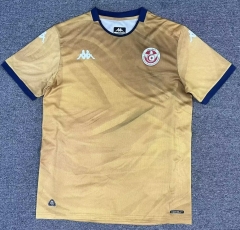 2025/26 Tunisia 2nd Away Yellow Thailand Soccer Jersey AAA-1040/416