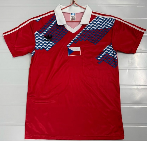 1990 Retro Version Slovakia Home Red Thailand Soccer Jersey AAA-503