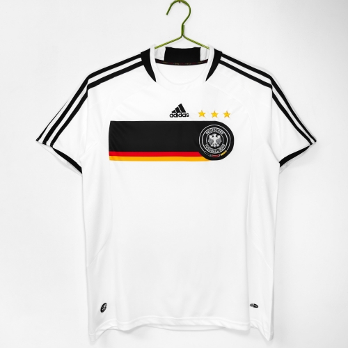 2008 Retro Version Germany Home White Thailand Soccer Jersey AAA-710