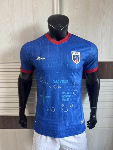 Player Version 2025-26 Cape Verde Home Blue Thailand Soccer Jersey AAA-308