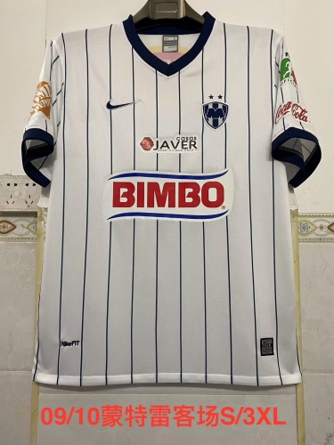 09/10 Retro Version Monterrey Away White Thailand Soccer Jersey AAA-2041
