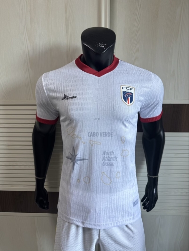 Player Version 2025-26 Cape Verde Away White Thailand Soccer Jersey AAA-308
