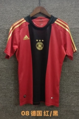 08 Retro Version Germany Black & Red Thailand Soccer Jersey AAA-709