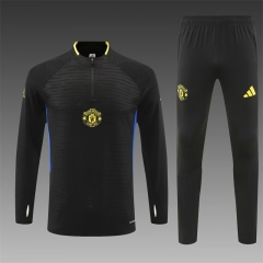 Player Version 2025/26 Manchester United Black Thailand Tracksuit Uniform-801