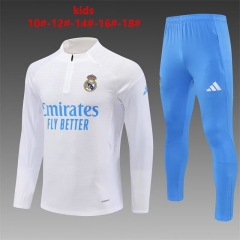 Player Version 2025/26 Rea Madrid White Kids/Youth Soccer Tracksuit Uniform-801