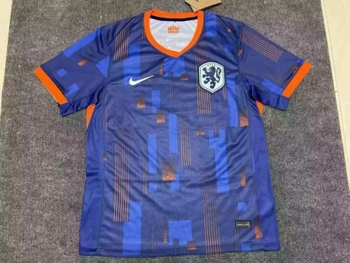 2024/25 Netherlands Away Blue & Purple Thailand Soccer Jersey AAA-312