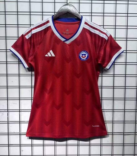 2025/26 Chile Red Female Thailand Soccer Jersey-36
