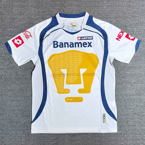 08 Retro Version Pumas UNAM Home White Thailand Soccer Jersey AAA-912