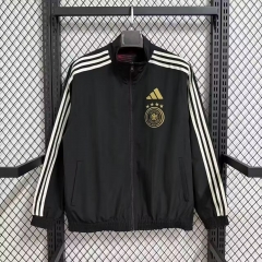 Double-sided 2025-26 Germany Black & Red Windbreaker Hoodies Top-47