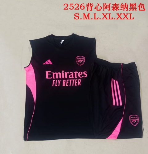 2025/26 Arsenal Black Soccer Vest Set-815