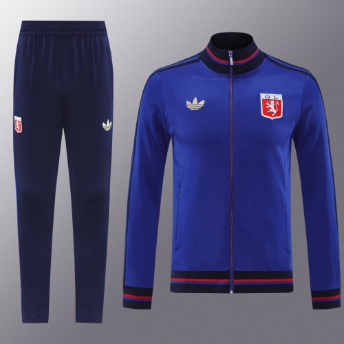 2025/26 #10 Olympique Lyonnais CaiBlue Soccer Jacket Uniform-LH