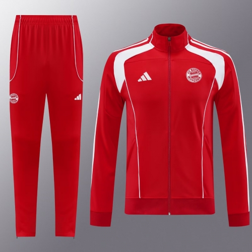 2025/26 #07 Bayern Münche Red Soccer Jacket Uniform-LH