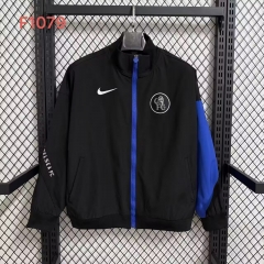 2025-26 Chelsea Black Windbreaker Hoodies Top-47