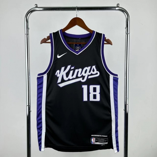 2024 Season NBA Sacramento Kings Black #18 Jersey-311
