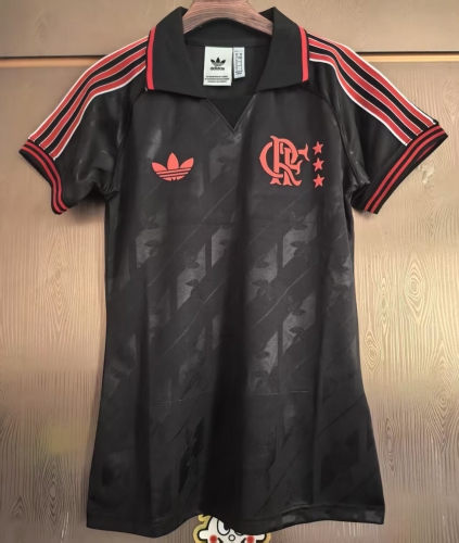2025/26 Retro CR Flamengo Black Thailand Women Soccer Jersey AAA-JJ