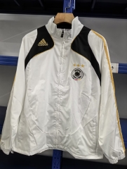 2025-26 Germany White Windbreaker Hoodies Top-C1