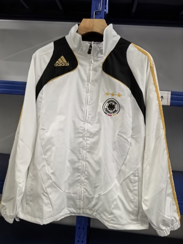 2025-26 Germany White Windbreaker Hoodies Top-C1