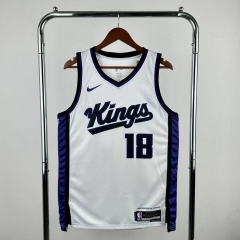 2024 Season NBA Sacramento Kings White #18 Jersey-311