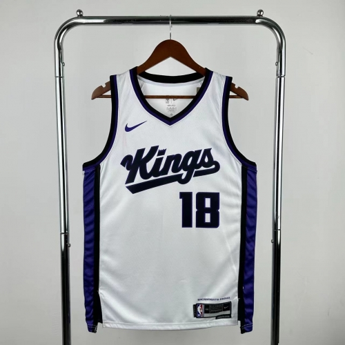 2024 Season NBA Sacramento Kings White #18 Jersey-311
