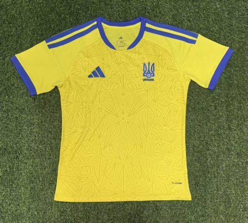 2025/26 Ukraine Home Yellow Thailand Soccer Jersey AAA-416/1040