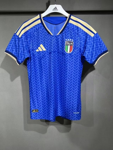 Player Version 2025/26 Italy Home Blue Thailand Soccer Jersey AAA-MY/703/88