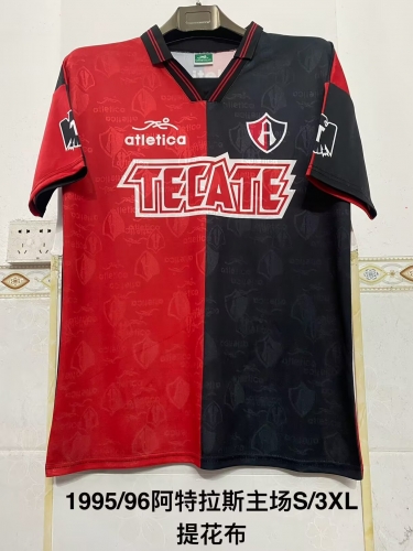 95/95 Retro Version Atlas FC Home Red & Black Thailand Soccer Jersey AAA-2041