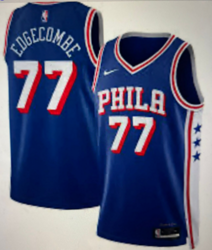 2025/26 Season NBA Philadelphia 76ers Blue #77 Jersey-311