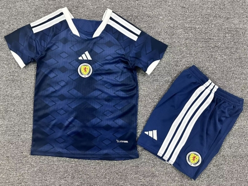 Kids 2025/26 Scotland Home Royal Blue Kids/Youth Soccer Uniform-123/BL/530