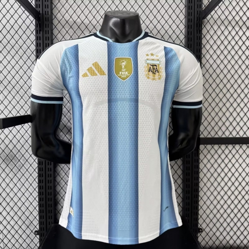 Player Version 2025/26 Argentina Home Blue & White Thailand Soccer Jersey AAA-XY/416/703
