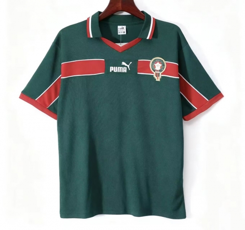 1998 Retro version Morocco Home Green Thailand Soccer Jersey AAA
