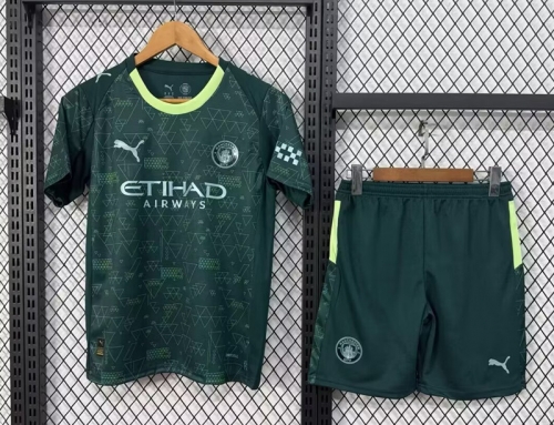 2025/26 Manchester City 3nd Away Green Soccer Uniform-315