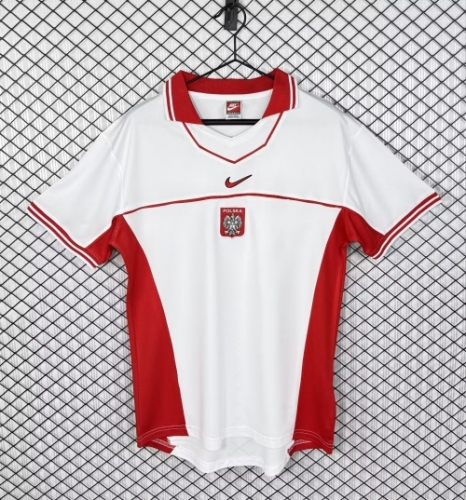 1997 Retro Version Poland Home White Thailand Soccer Jersey-503