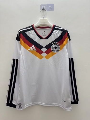 2025/26 Germany Home White LS Thailand Soccer Jersey AAA-410/416
