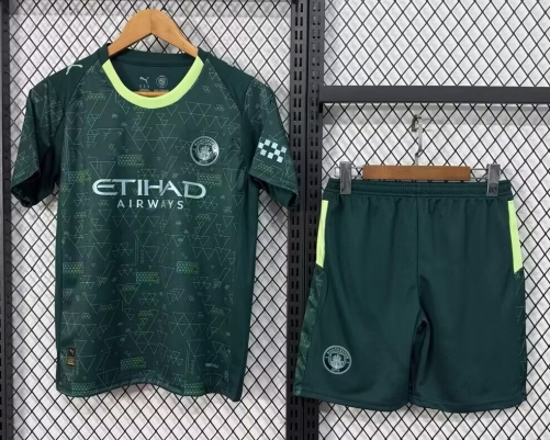 2025/26 Manchester City 3nd Away Green Soccer Uniform-315/516