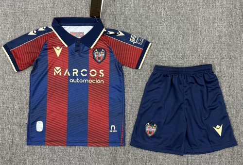 2025/26 Levante UD Home Blue & Red Kids/Youth Soccer Uniform-522