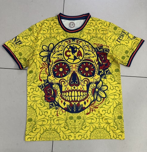 2026/27 Club América Yellow Thailand Soccer Jersey AAA-07