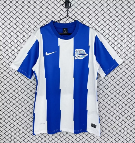 11/12 Retro Version Deportivo Alavés Home Blue & White Thailand Soccer Jersey AAA-503