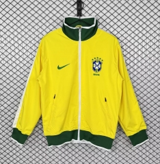 10/11 Retro Version Brazil Yellow Windbreaker Hoodies Top-503/XH