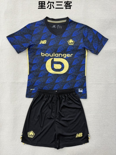2025/26 Lille OSC 3nd Away Blue Soccer Uniform-208