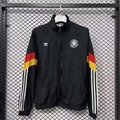 2025-26 Germany Black Windbreaker Hoodies Top-47