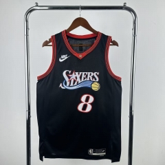 2026 Season Retro NBA Philadelphia 76ers Black #8 Jersey-311