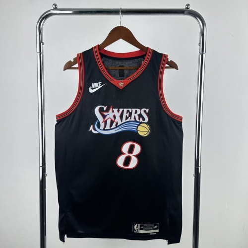 2026 Season Retro NBA Philadelphia 76ers Black #8 Jersey-311