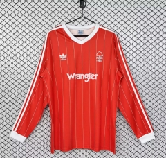 82/84 Retro Version Nottingham Forest Home Red LS Thailand Soccer Jersey AAA-503