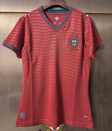 2026/27 Portugal Home Red Female Thailand Soccer Jersey-JJ