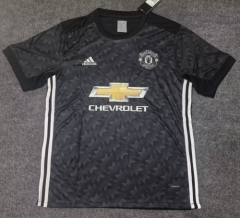 17/18 Retro Version Manited United Away Black Thailand Soccer Jersey AAA-312