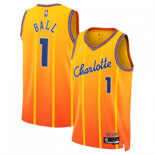 2026 Season City Version NBA Charlotte Hornets Orange #1 Jersey-311